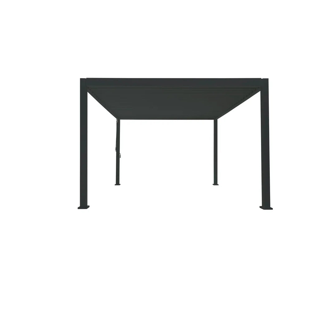 Outdoor Aluminum Pergola with Adjustable Louvred Roof