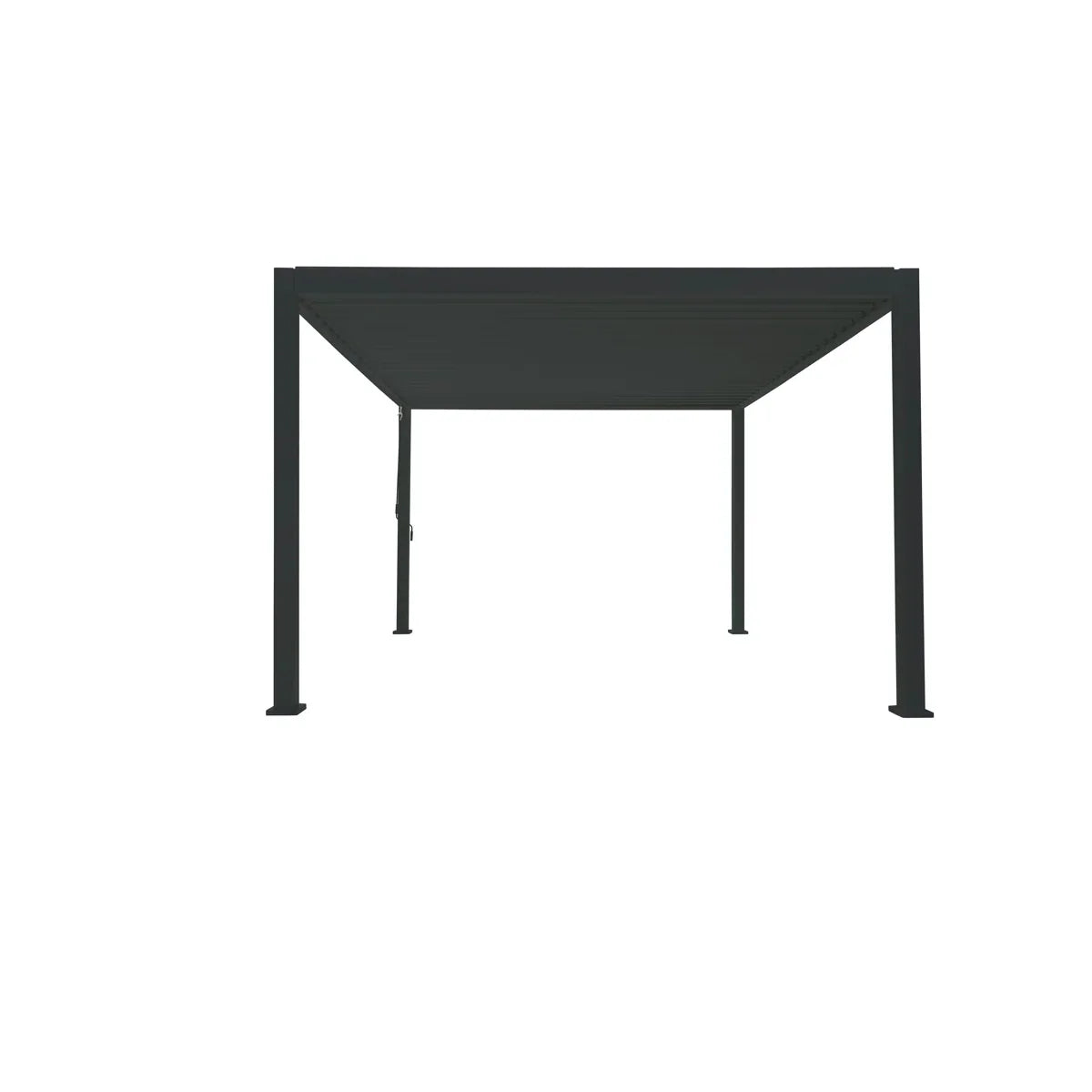 Outdoor Aluminum Pergola with Adjustable Louvred Roof