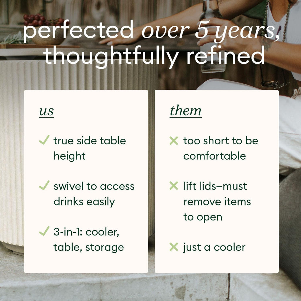 Outdoor Cooler Side Table