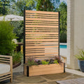 Privacy Screen with Planter Box 6ft H x 3.8ft W x 1ft L