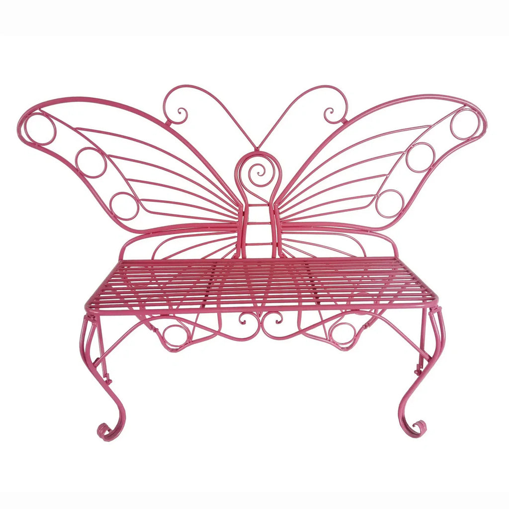 Pink Butterfly Bench