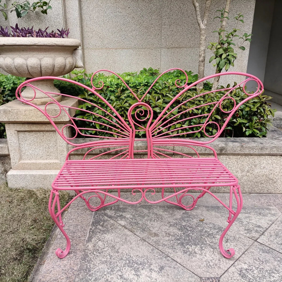 Pink Butterfly Bench